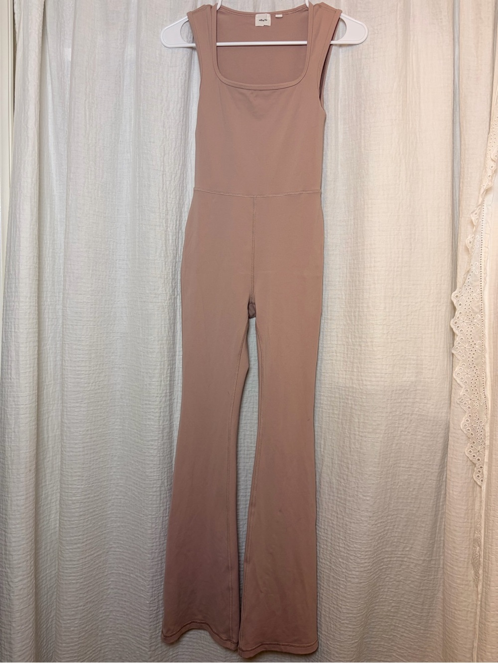 Aritzia Wilfred Free Divinity Kick Flare Jumpsuit - Mauve Pink, Size